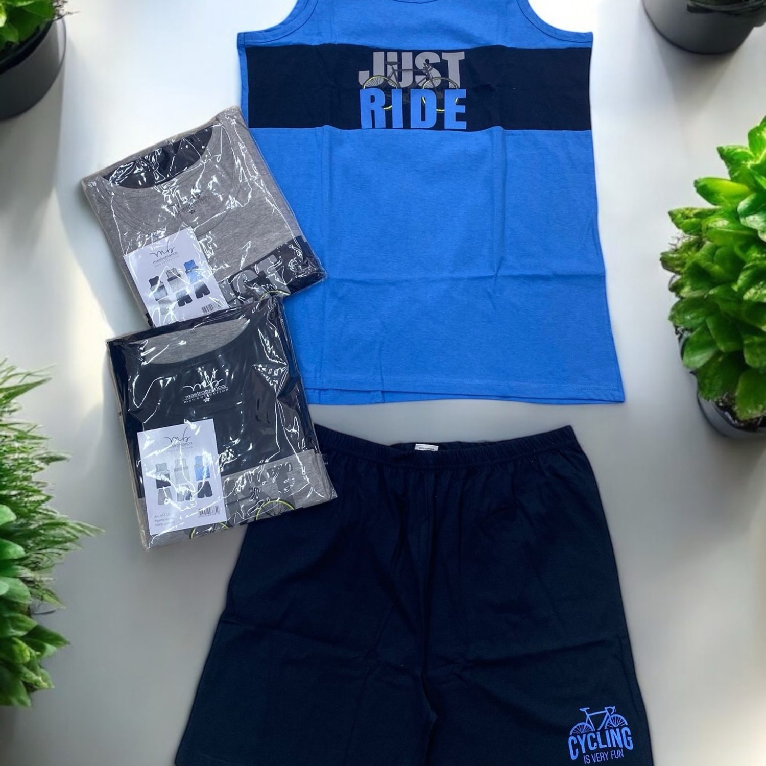 Pigiama uomo camotta + pantaloncino
